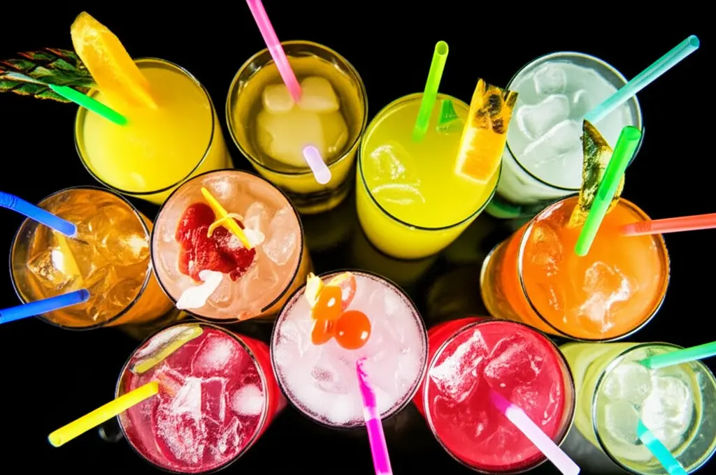 Cócteles tropicales