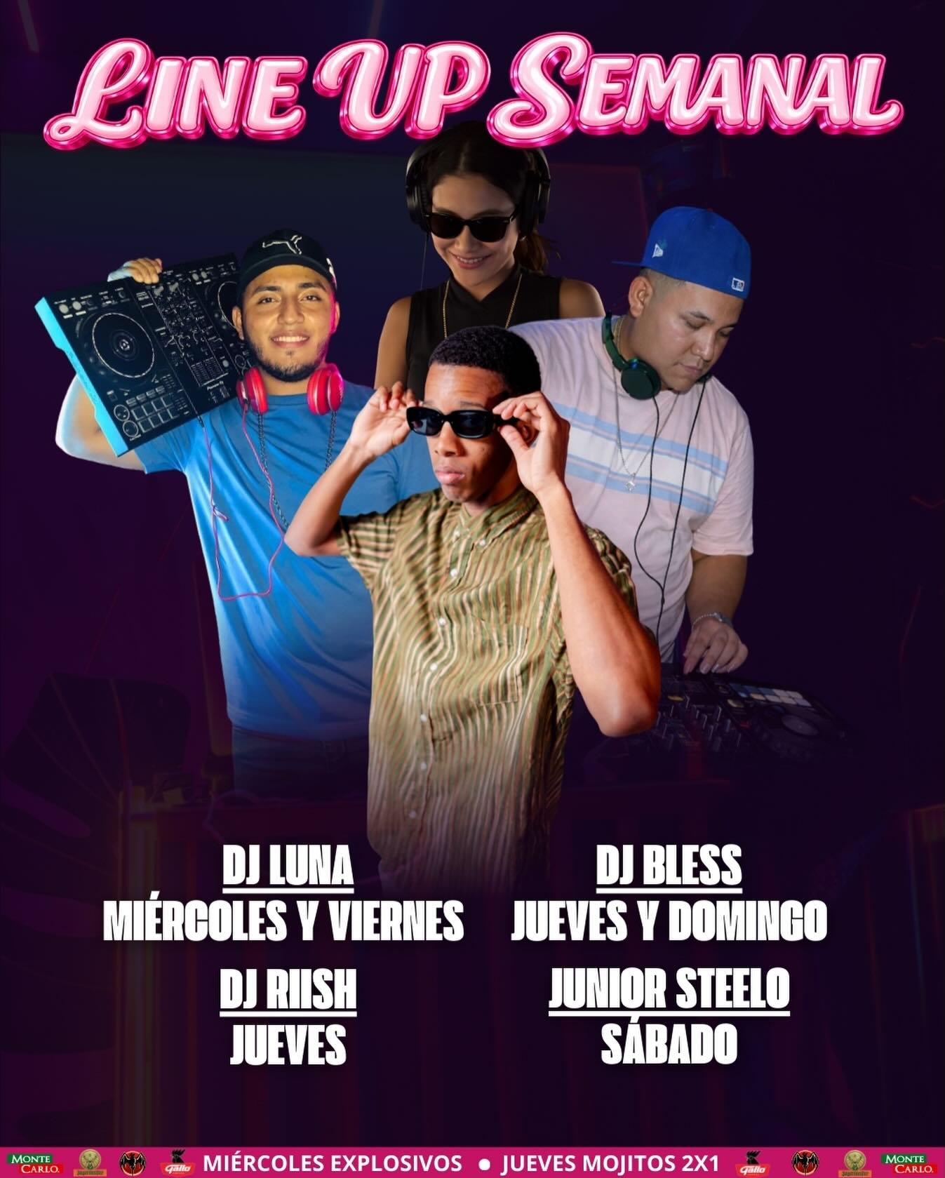 LINE UP SEMANAL🔥
Una semana llena de sorpresas🕺🏻
En tu Spot de confianza🫵🏼
#singlesbar