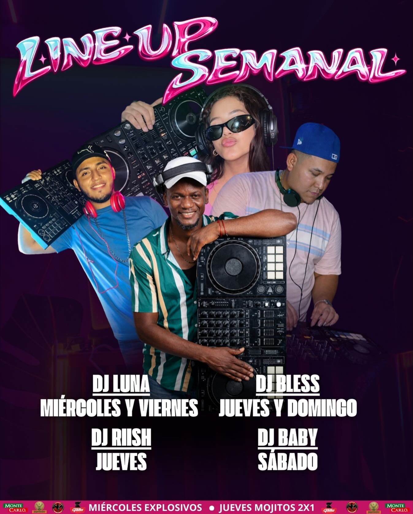 LINE UP SEMANAL🔥
MARZO ESTÁ POTENTE🔥
¡Te esperamos!🕺🏻
#singlesbar