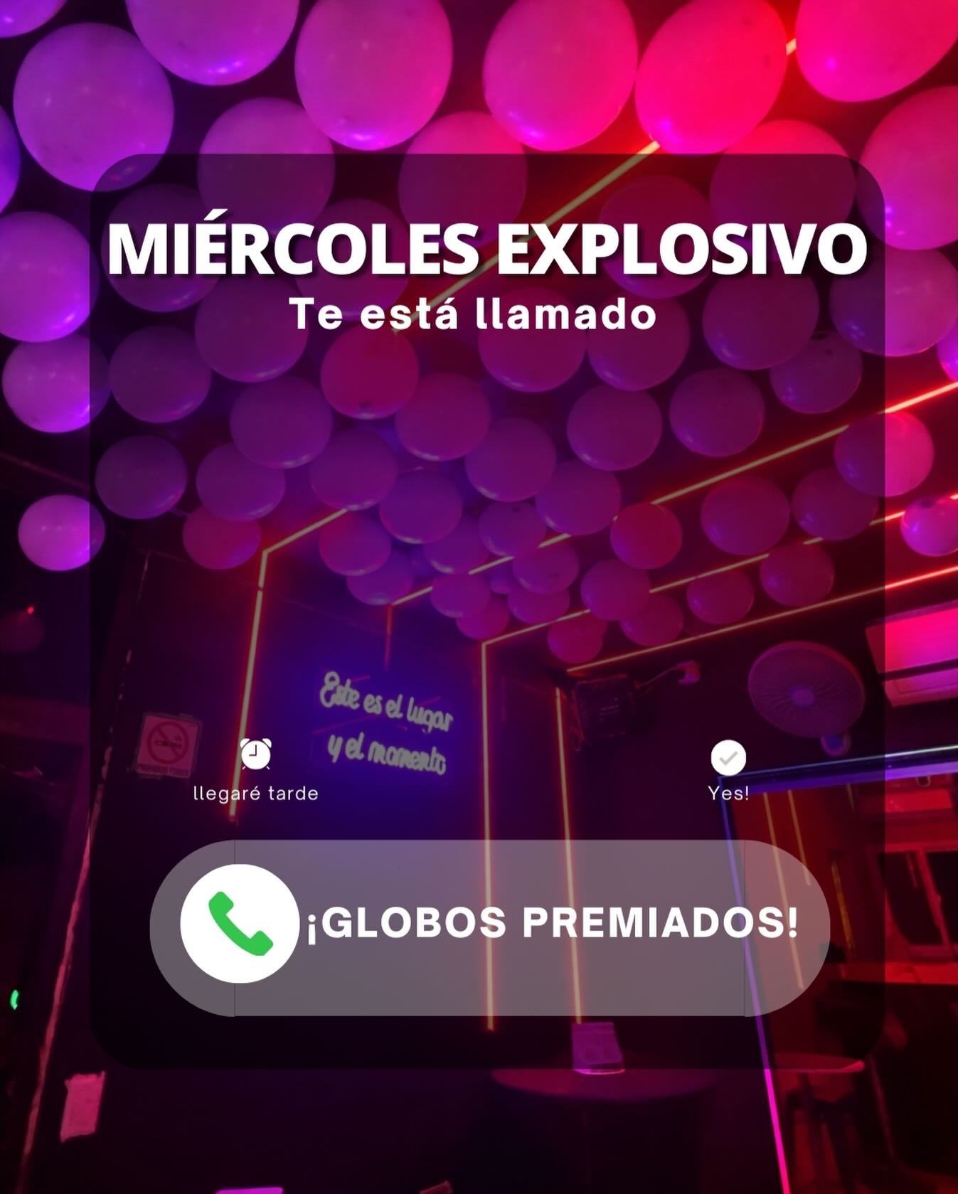 ¡MIÉRCOLES EXPLOSIVO!🔥
Con dj luna en cabina🕺🏻🎧

#singlesbar