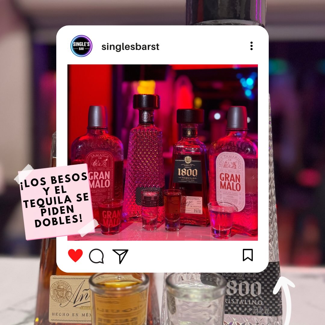 Los besos son como el tequila… SE PIDEN DOBLES🔥
Te esperamos en tu Spot de confianza🫵🏼
#singlesba